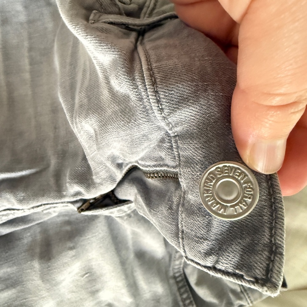 7 For All Mankind Gray Denim Jeans